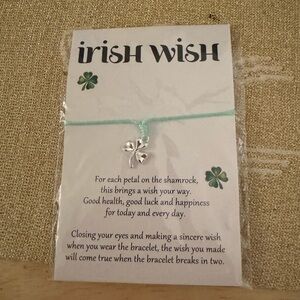 St. Patrick’s Irish Wish 4 Leaf Clover Bracelet Jewelry